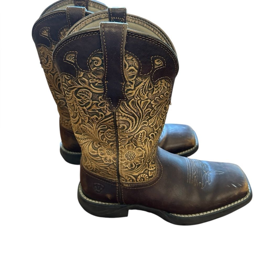 Ariat Brown and Tan Western Boots